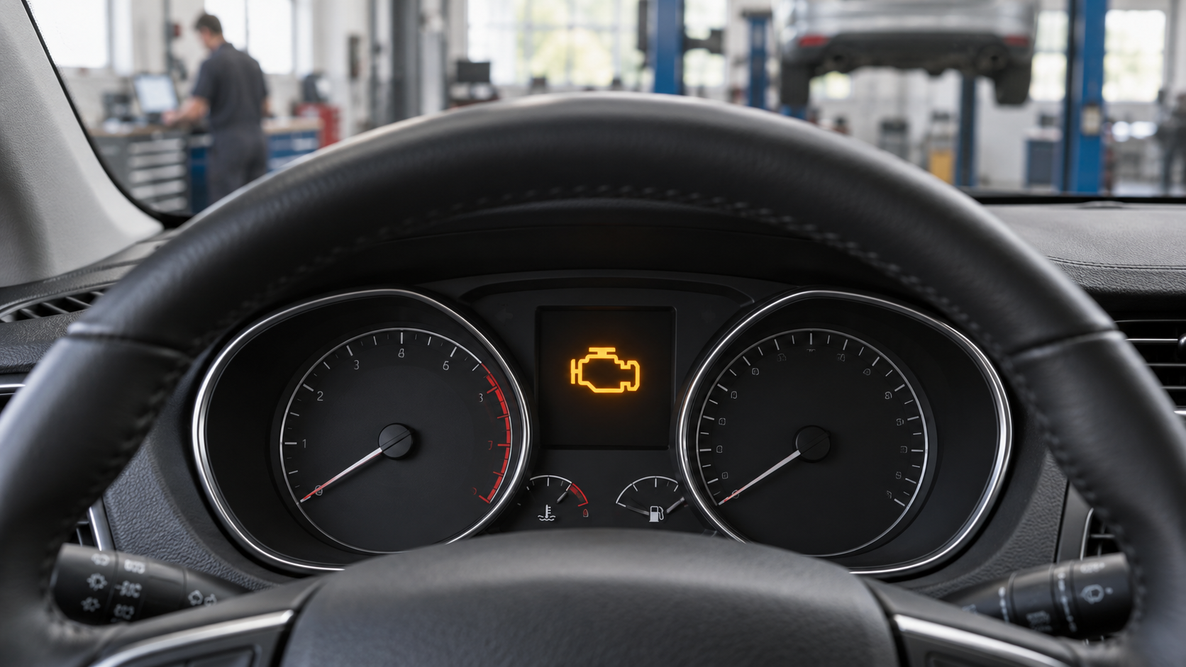 Горящий индикатор Check Engine на панели приборов