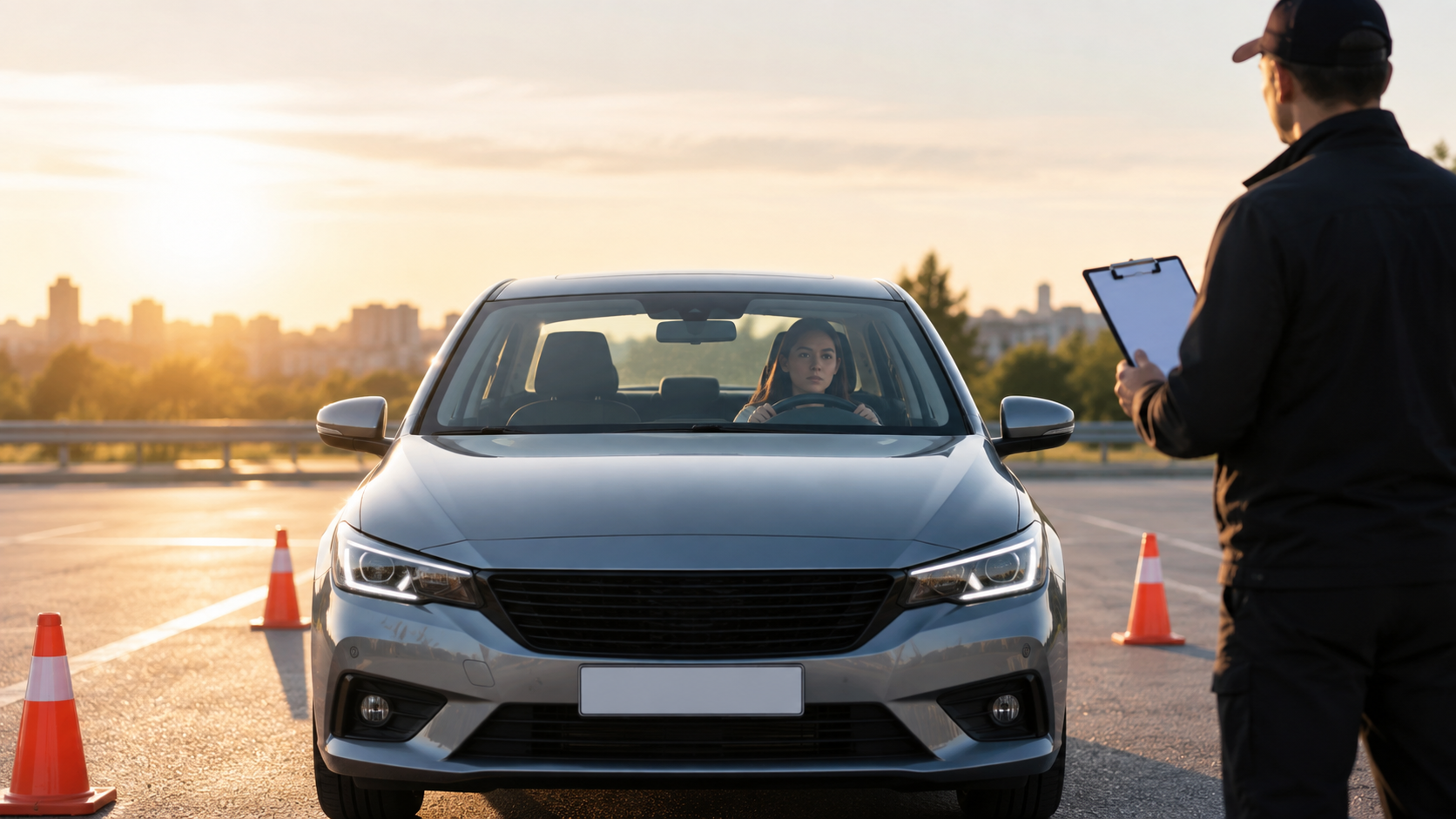 Учебный автомобиль автошколы.